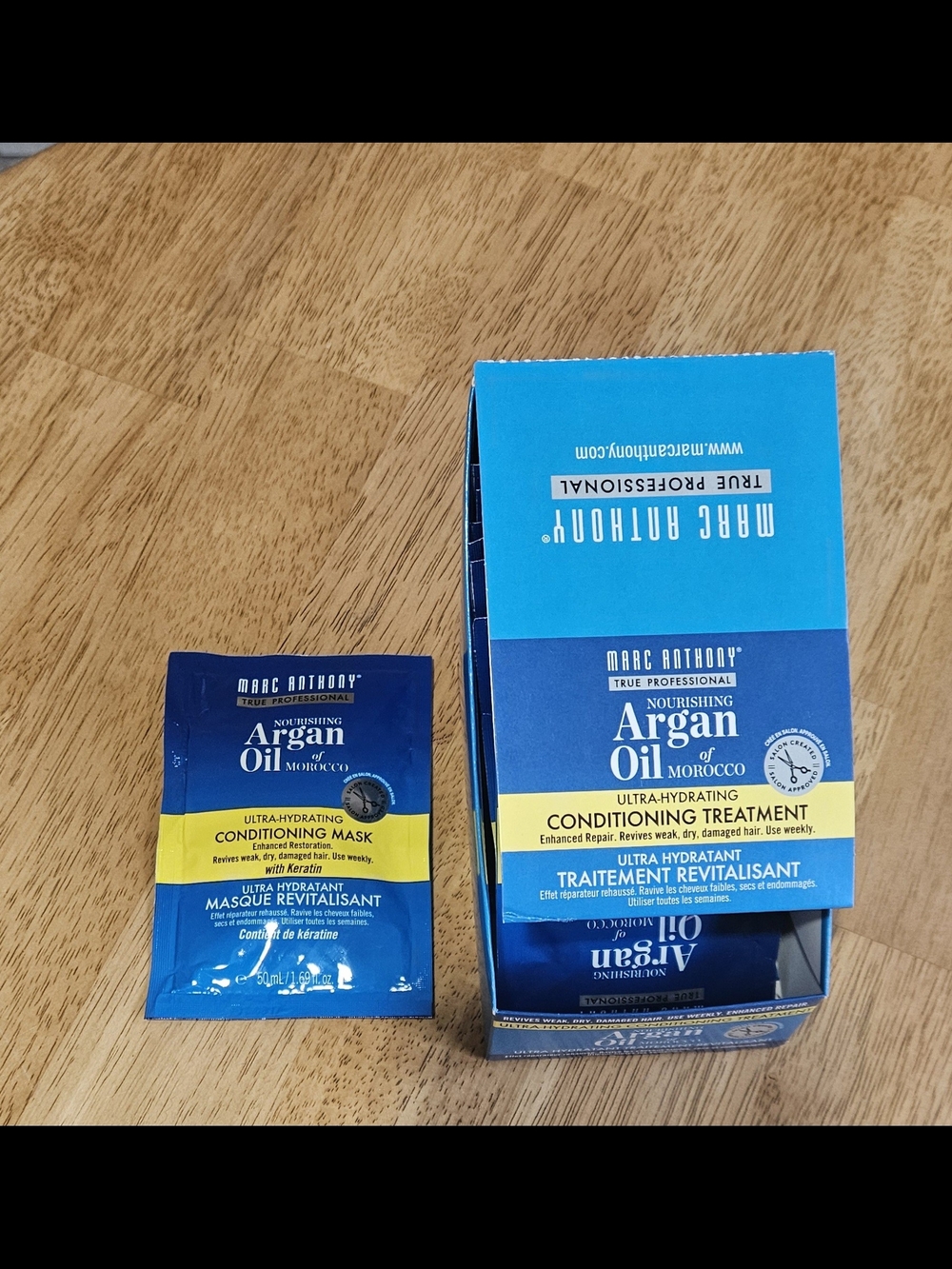 Marc Anthony Argan Oil Conditioning Treatment - 12 Masks New In Box